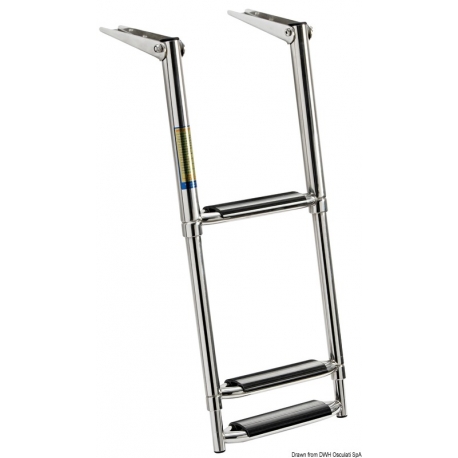 Échelle de bain télescopique avec de larges marches 34684