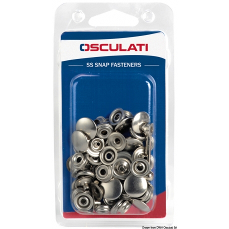 Boutons en acier inoxydable 13796