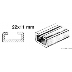 Rail en aluminium et glissières en nylon 16517