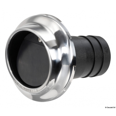 Technopolymer and stainless steel exhausts with non-return diaphragm 40097