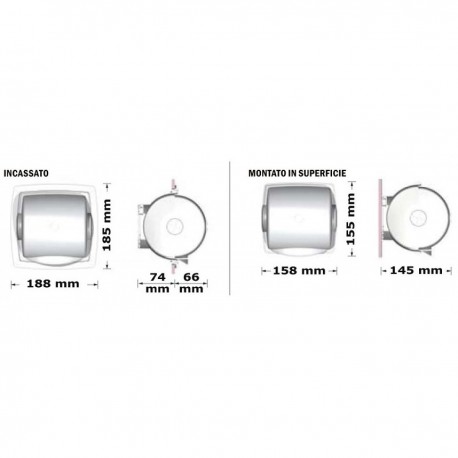 Porte-rouleau de papier toilette DryRoll - Oceanair