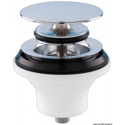 Krom soppformet tappeplugg 43261