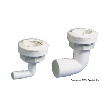 Raccord flexible à 90° pour réservoir d'eau 17506