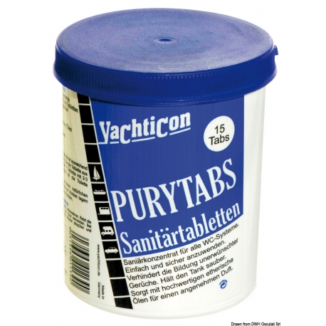 Pury Tabs Toilet Sanitary Tablets - Yachticon 40950