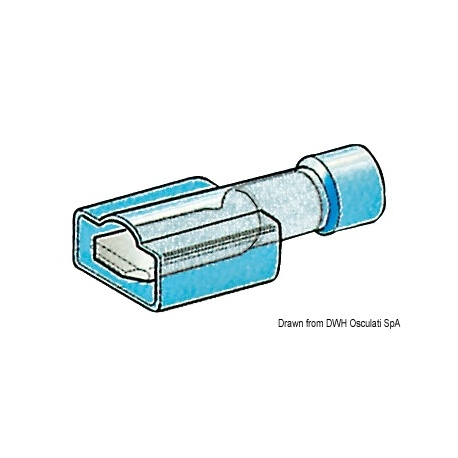 Faston 14323 de 4,7 mm y 6,3 mm totalmente preaislado