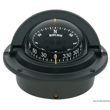 Bussole Voyager 3'' (76 mm) con compensatori e luce - Ritchie navigation 35080