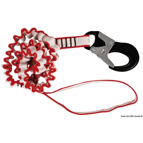 Elastic umbilical cord with double wolf's mouth 27518