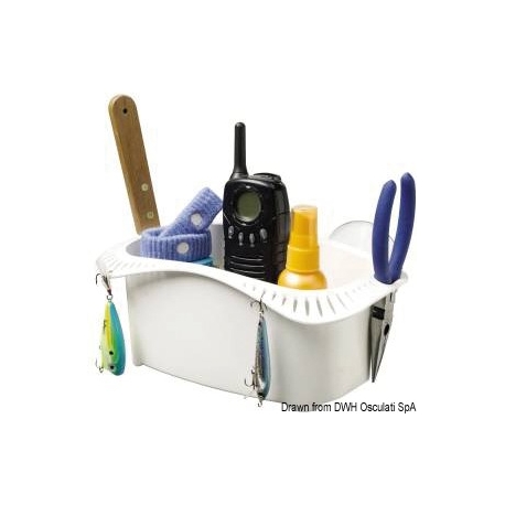 Compartiment de rangement en plastique blanc 21249