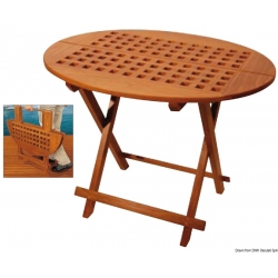 Mesa ovalada plegable de teca auténtica - ARC Marine 20893