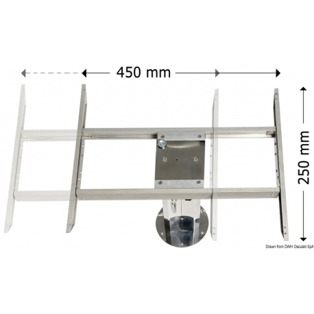 Bidirectional translator for table legs 24986