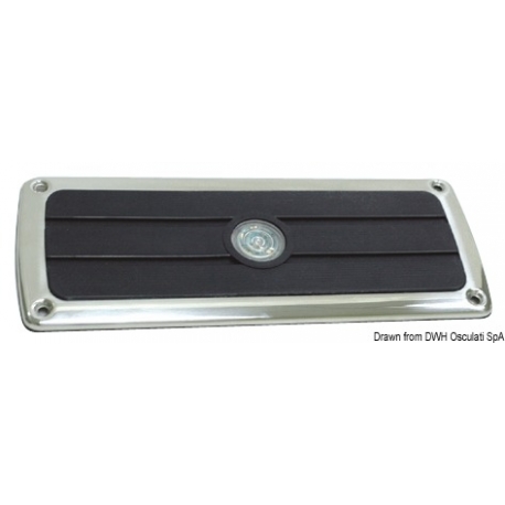 Non-slip footrest with frame 2831