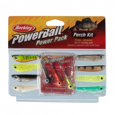 Berkley PowerBait Pro Pack Perch Minnow kit artificiali 8 pezzi