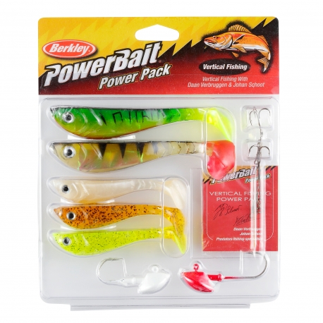 Berkley PowerBait Pro Pack Vertical Fishing kit artificiali 5 pezzi