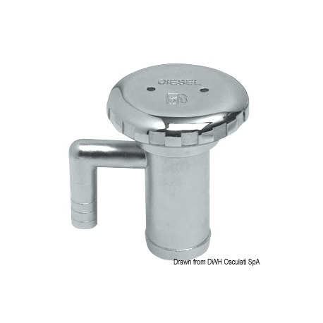 Tapón de llenado de acero inoxidable pulido AISI 316