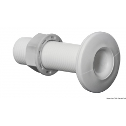 Kierteitetyt merihanat valkoista muovia