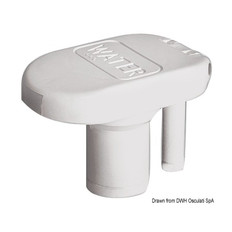 Nylon filler cap with built-in vent, snap-on opening