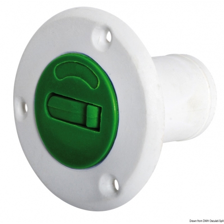 CE-conforme tankdop in wit nylon/glasvezel