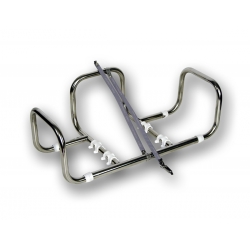 Adjustable horizontal raft holder