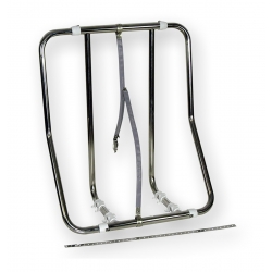 Adjustable vertical raft holder