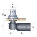 Mooring winch Paros Lux 12 V 700 W - Italwinch