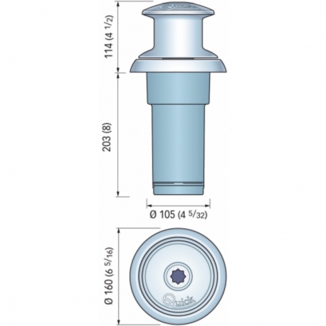 Treuil d'amarrage Totem TM3 24 V 800 W - rapide