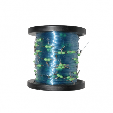 Palangre Sele 360m. nylon 1.20mm. complète avec 100 émerillons