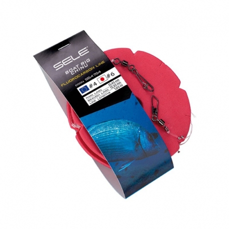Sele Boat Rig Fluorocarbon No.6 terminal de bateau à trois brins