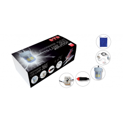 DTD LED-lampa 360° vit dränkbar lampa 1500 lm 25W