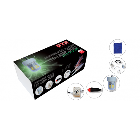 DTD Lámpara Led 360° verde de inmersión 1500lm 25W