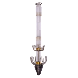 300g plastic diepzee-inktvisjig voor 31cm met 2 kronen en 2 lampen