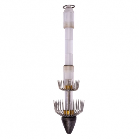 Calmar profond en plastique 300gr. par 31cm. avec 2 couronnes et 2 lumières