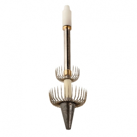 450gr Tiefseekalmar aus Stahl mit 2 Kronen und 1 Led-Lampe an der Spitze