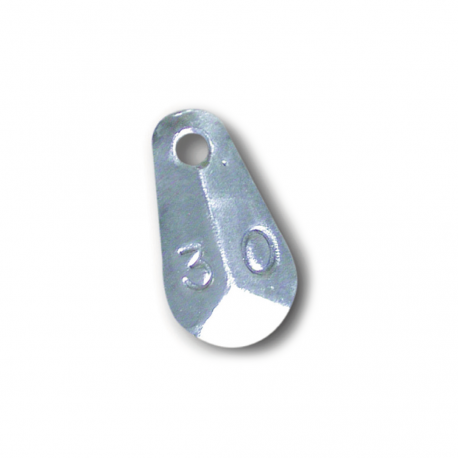 Rome Foundry Prismatic Lead with through hole for bolentino