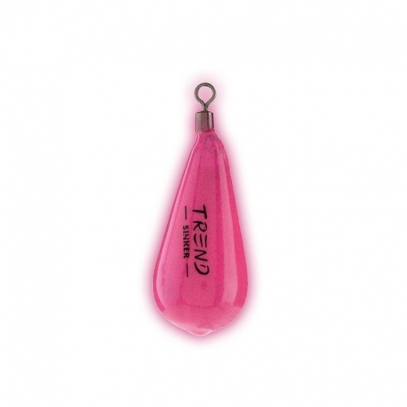 Trend Sinker Casting plomb de navigation Poire extra rouge fluo
