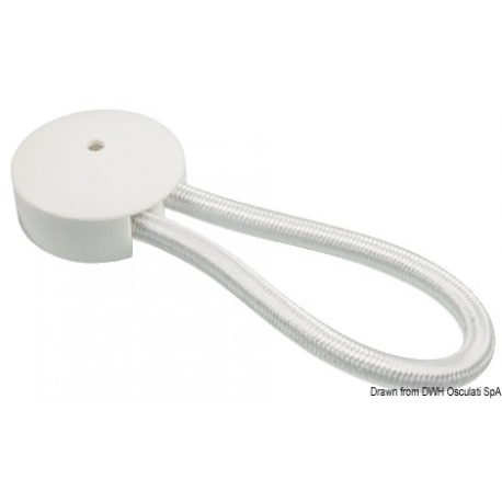 Elastic hook 80 mm. white