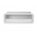 Wall mounted storage pocket white