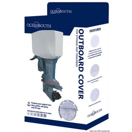 Cubierta universal para motor de 15 a 30 HP - Oceansouth