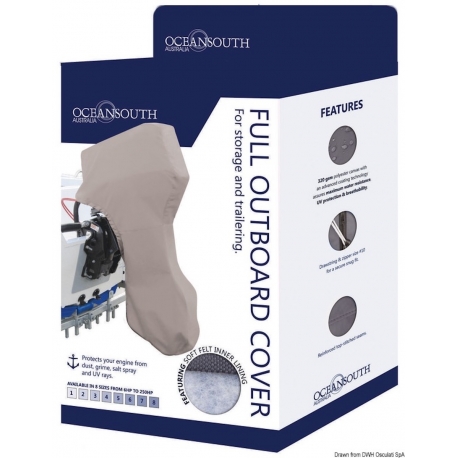 Yleismallinen moottorinsuoja 1 - 3,5 hv - Oceansouth