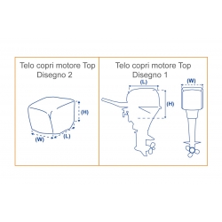 Covy Line couvercle universel de moteur 0 - 5 HP 2