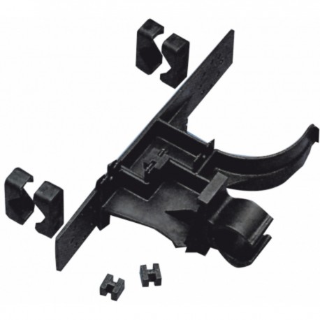 Support en PVC noir pour bouée de sauvetage à anneau