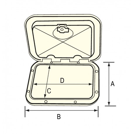 Cajonera de accesorios blanca con cerradura