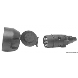 12 V plug socket for trailers
