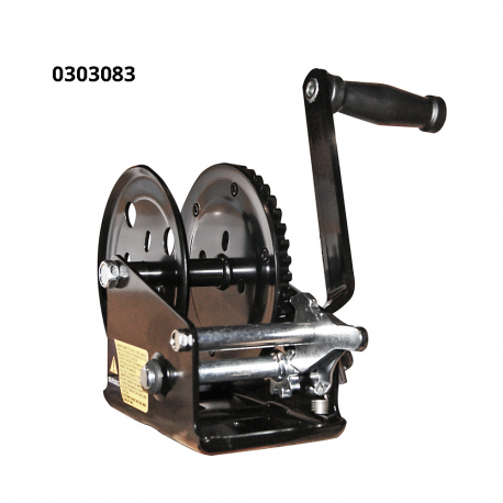 Manual winch for trolleys max 385 kg.