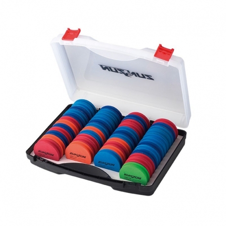 Juego de carretes CPB redondos Zun Zun de 46 piezas con caja