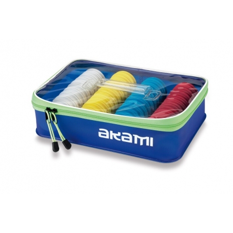 Bolsa de bobinas Akami Caja de PVC con 48 bobinas redondas