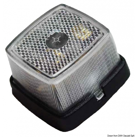 White side marker light