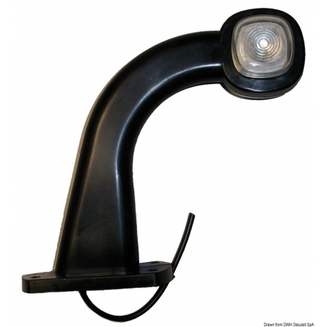 12/24 V white/red LED side marker light