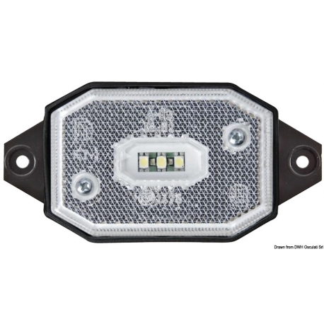 12/24V white LED front position light
