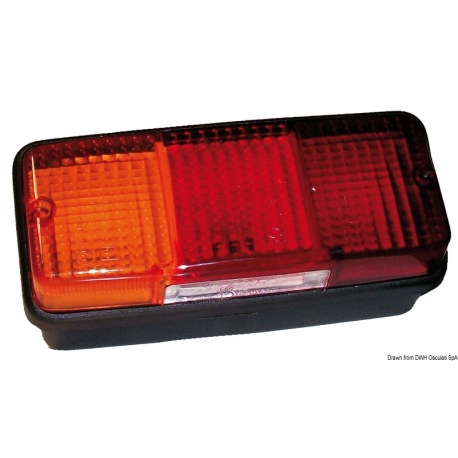 Left rear light with 3 bulbs