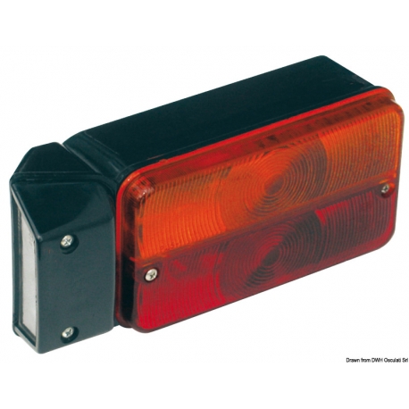 Left rear light with 2 bulbs - Ellebi